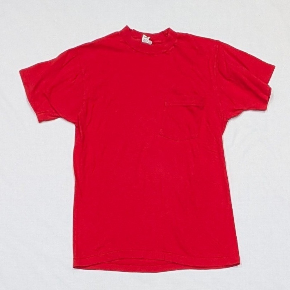 Vintage Fruit of the Loom Pocket T-Shirt Men's Medium Single Stitch Made in USA